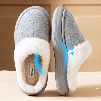 Unisex House Slippers Platform EVA Arch Support Comfort Memory Foam Furry Family Slippers Big Size