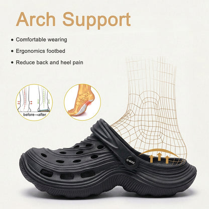 Clogs For Men Arch Support Slippers Beach Sandals Geometric Soft Non Slip EVA Summer Shoes