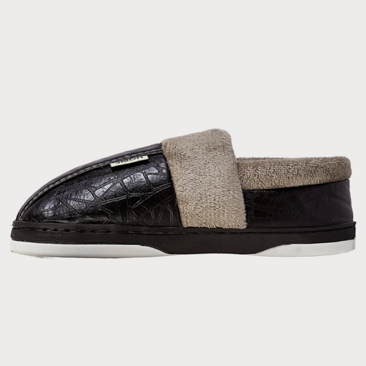 TPR Lightweight Slippers B Closed | Winter Slippers with PU Leather
