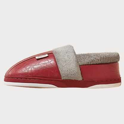 TPR Lightweight Slippers B Closed | Winter Slippers with PU Leather