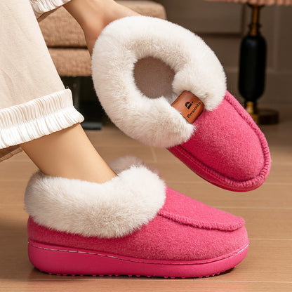 House Boots Slippers For Women Felt Design Winter Home Shoes Warm