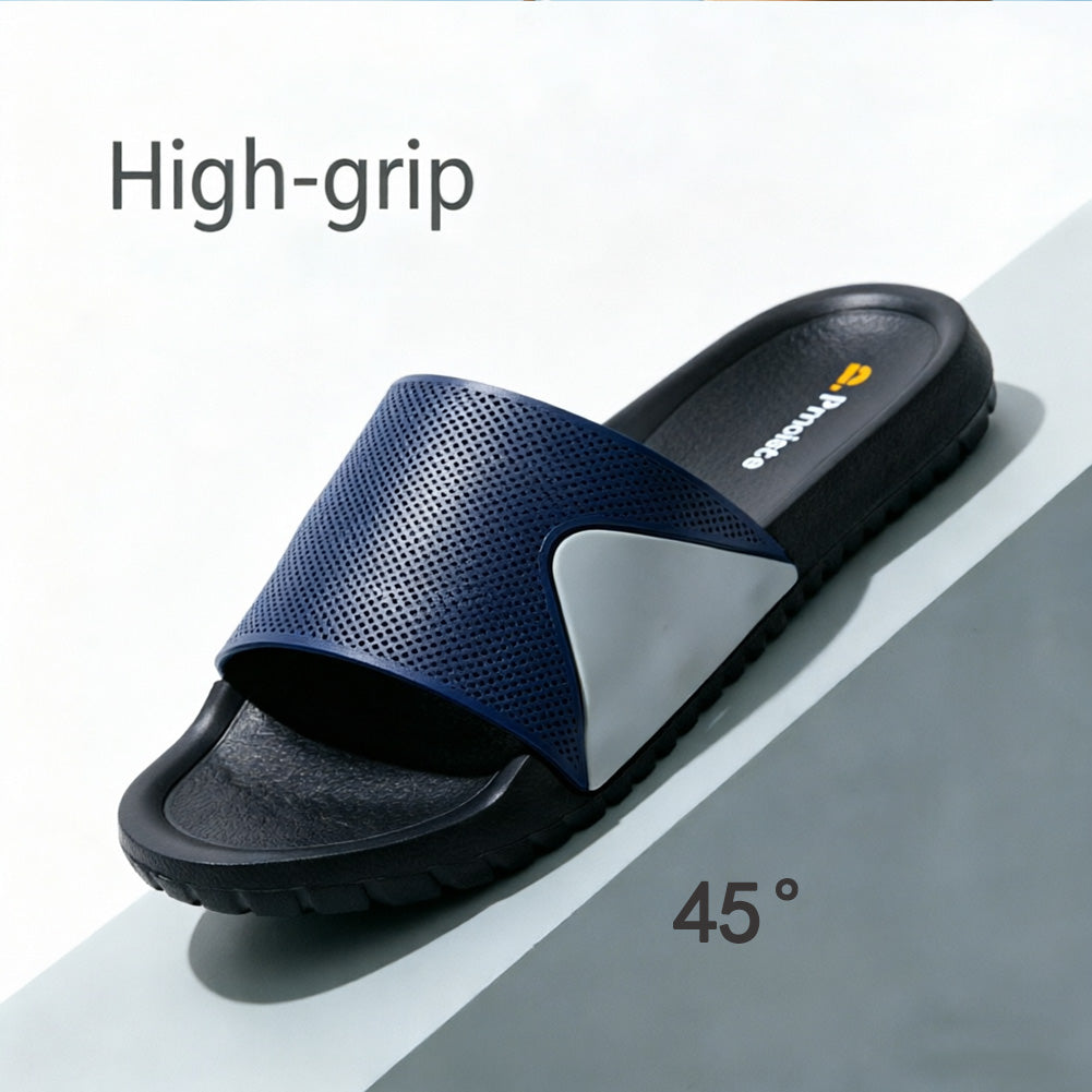 Slippers For Men Color Blocking Soft Non Slip Summer Shoes
