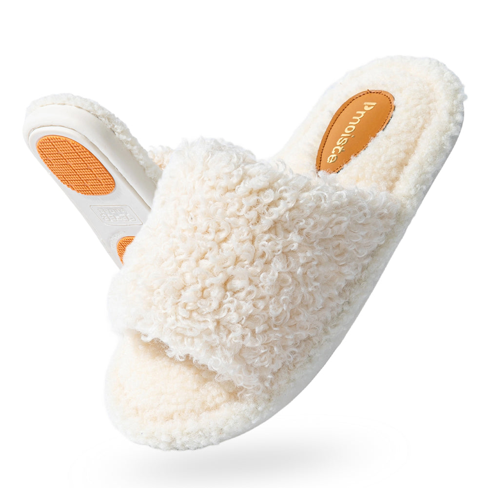 House Slides For Women Fuzzy Non-Slip House Slippers For Women Indoor