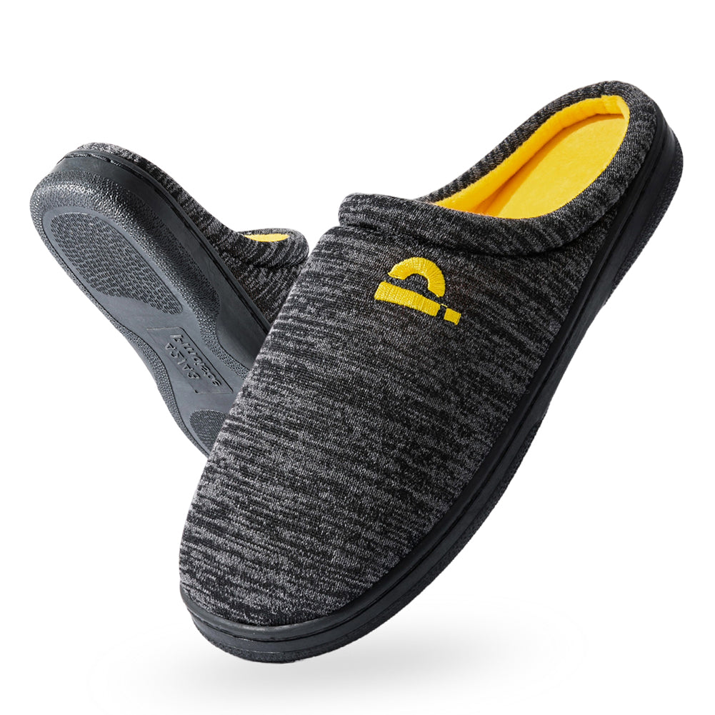 House Slippers For Men  Knitted embroidered Winter Home Shoes Indoor