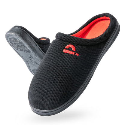 House Slippers For Men  Knitted embroidered Winter Home Shoes Indoor