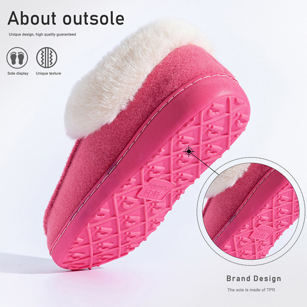 House Boots Slippers For Women Felt Design Winter Home Shoes Warm