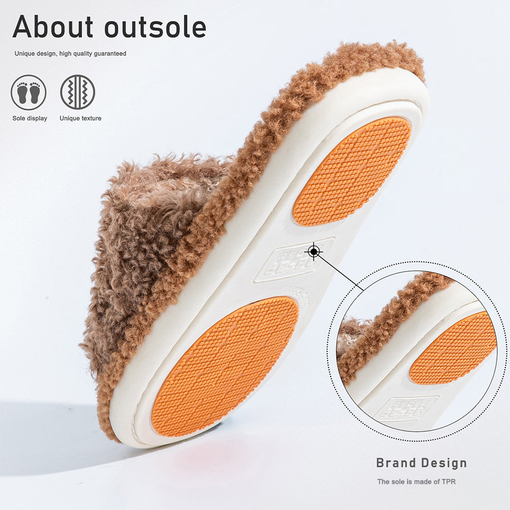 House Slides For Women Fuzzy Non-Slip House Slippers For Women Indoor