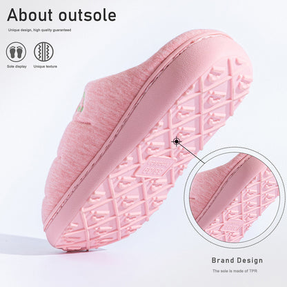 House Slippers For Women  Cotton Platform Winter Home Shoes  Garden