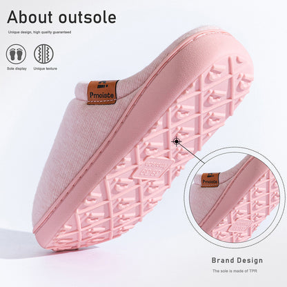 House Slippers For Women Cotton Platform Winter Home Shoes Indoor