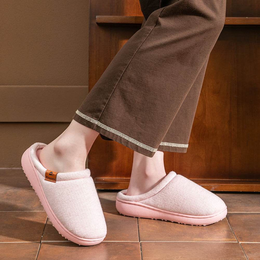 House Slippers For Women Cotton Platform Winter Home Shoes Indoor