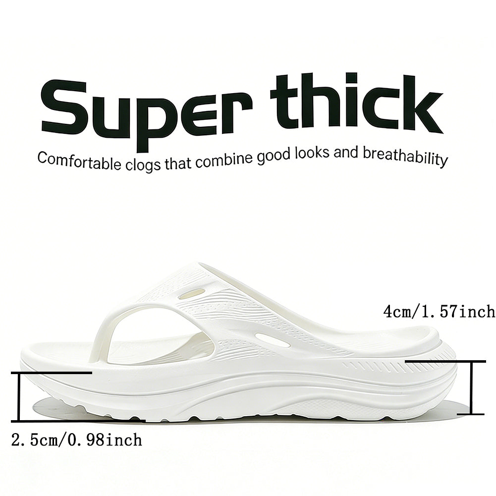 Flip Flops For Men Arch Support Hollow Platform Wedge Sandals Non Slip Beach Summer Shoes