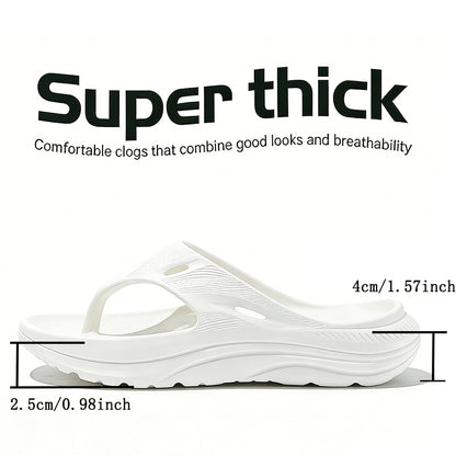 Flip Flops For Men Arch Support Hollow Platform Wedge Sandals Non Slip Beach Summer Shoes