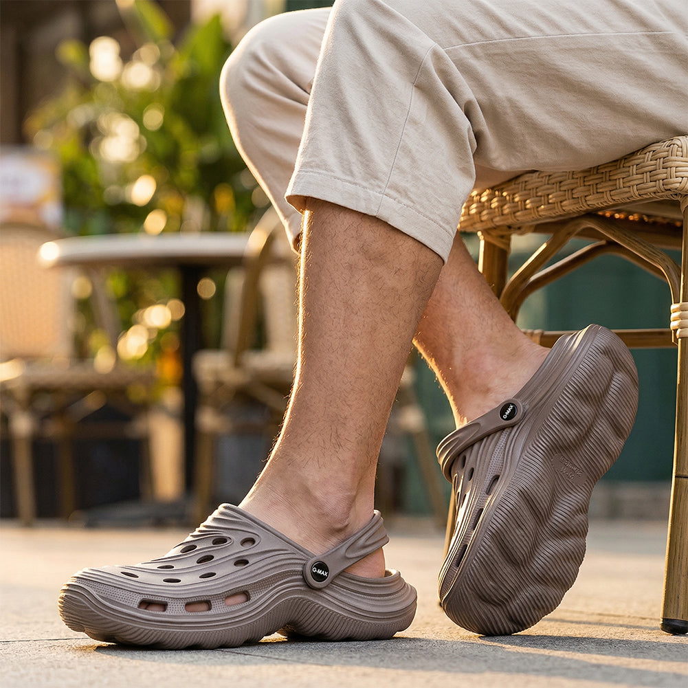 Clogs For Men Arch Support Slippers Beach Sandals Geometric Soft Non Slip EVA Summer Shoes