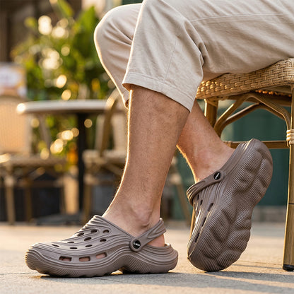Clogs For Men Arch Support Slippers Beach Sandals Geometric Soft Non Slip EVA Summer Shoes