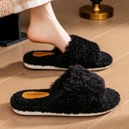 House Slides For Women Fuzzy Non-Slip House Slippers For Women Indoor