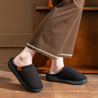 House Slippers For Women Cotton Platform Winter Home Shoes Indoor