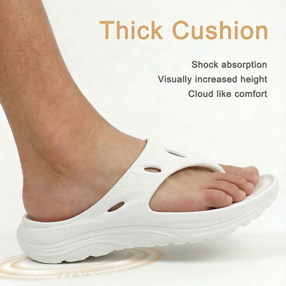 Flip Flops For Men Arch Support Hollow Platform Wedge Sandals Non Slip Beach Summer Shoes