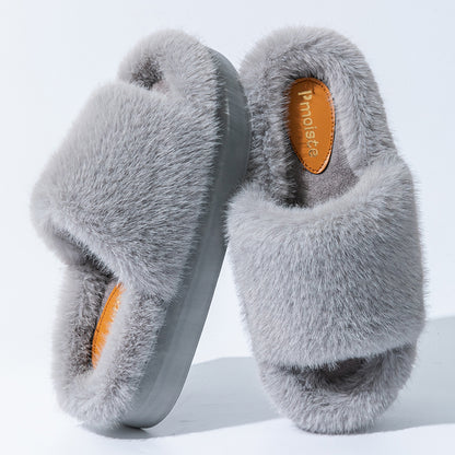 House Slides For Women Furry House Slippers For Women Platform EVA