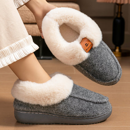 House Boots Slippers For Women Felt Design Winter Home Shoes Warm