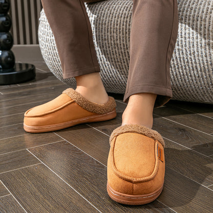 House Slippers For Men Suede Fuzzy Winter Home Shoes indoor outdoor