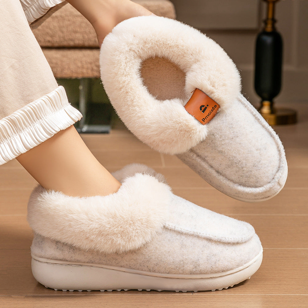 House Boots Slippers For Women Felt Design Winter Home Shoes Warm
