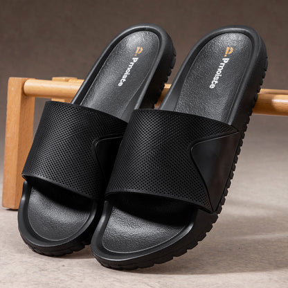 Slippers For Men Color Blocking Soft Non Slip Summer Shoes