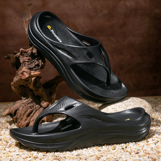 Flip Flops For Men Arch Support Hollow Platform Wedge Sandals Non Slip Beach Summer Shoes