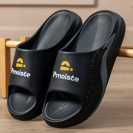 Slides For Men Arch Support Slippers Geometric Soft Non Slip Summer Shoes EVA Platform Sandals