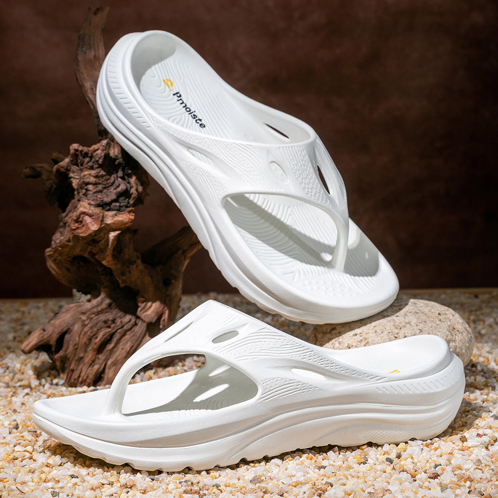 Flip Flops For Men Arch Support Hollow Platform Wedge Sandals Non Slip Beach Summer Shoes