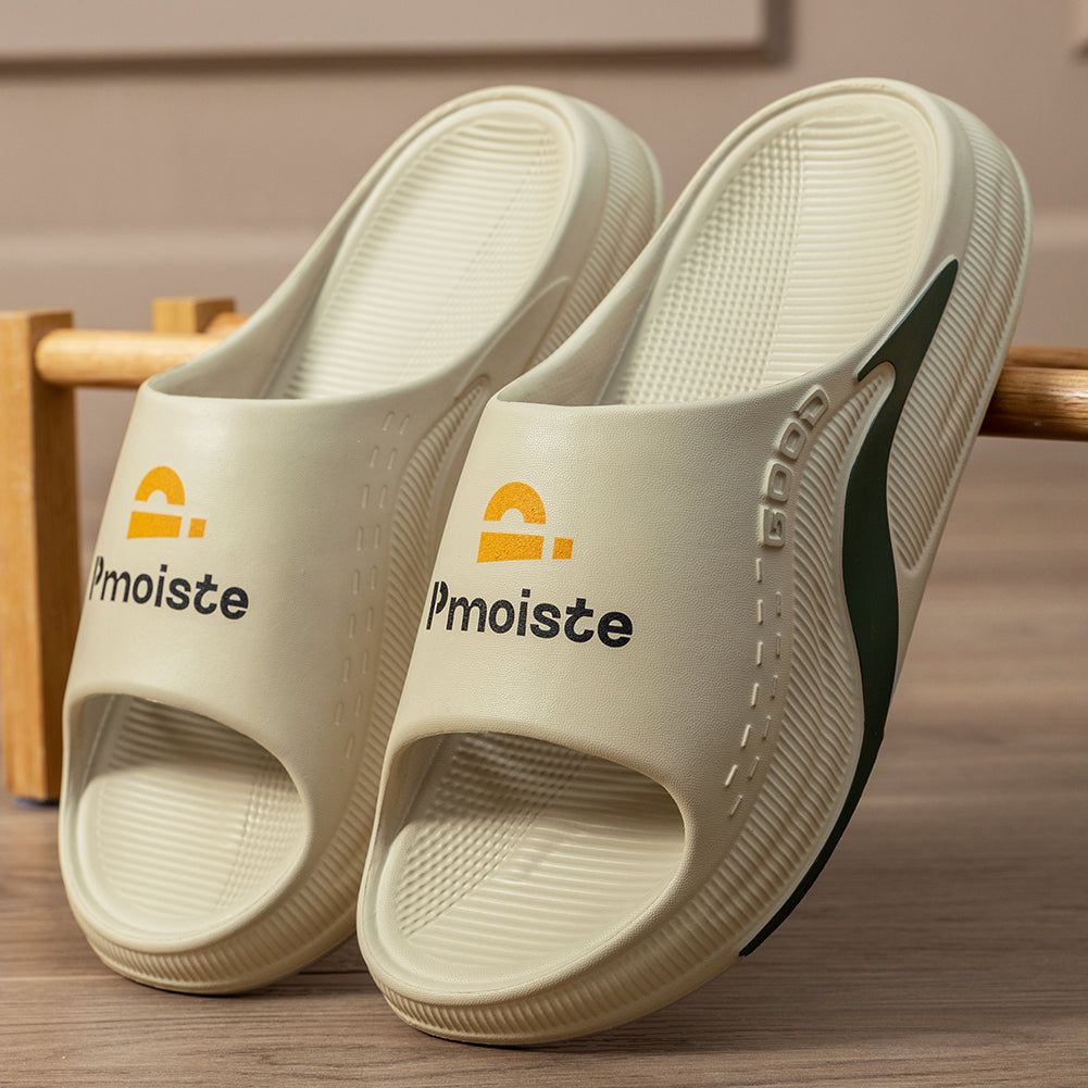 Slides For Men Arch Support Slippers Geometric Soft Non Slip Summer Shoes EVA Platform Sandals
