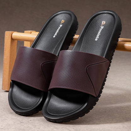 Slippers For Men Color Blocking Soft Non Slip Summer Shoes