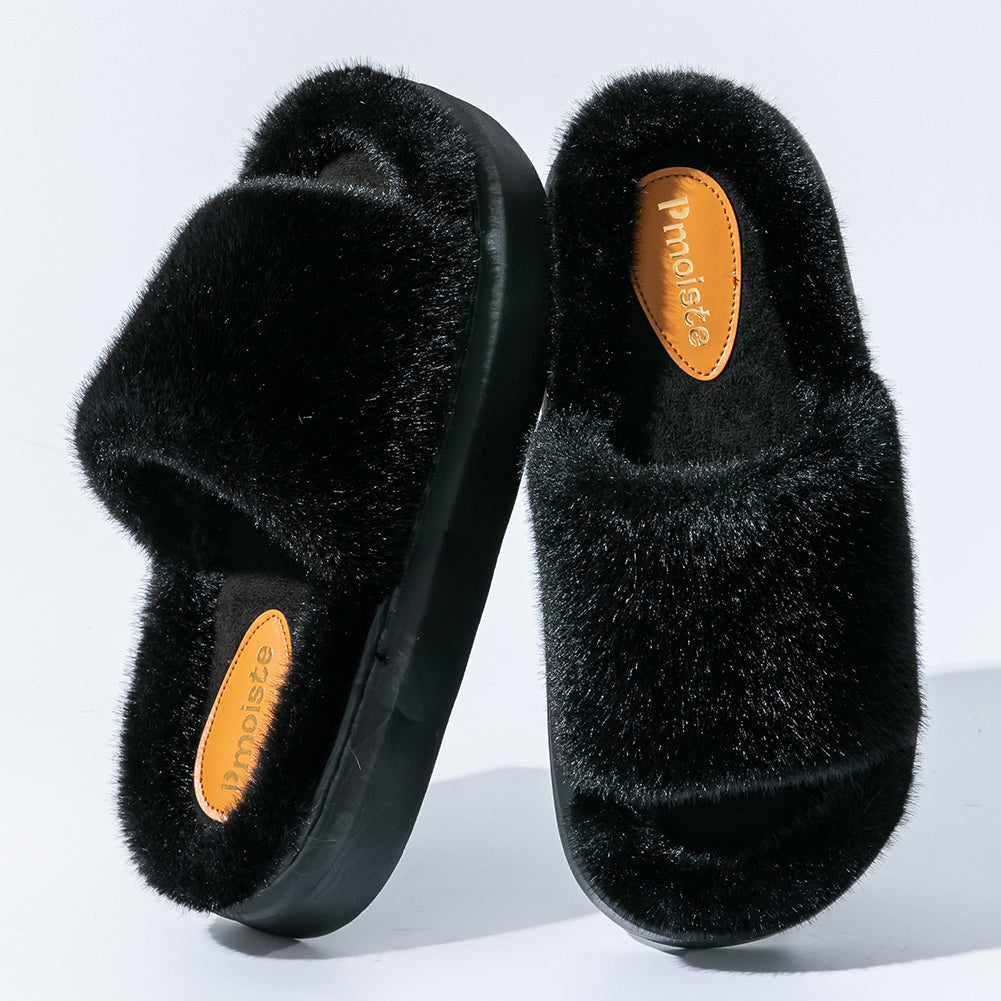 House Slides For Women Furry House Slippers For Women Platform EVA
