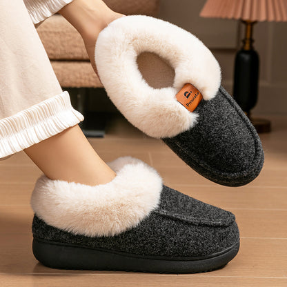 House Boots Slippers For Women Felt Design Winter Home Shoes Warm