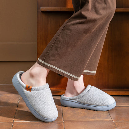House Slippers For Women Cotton Platform Winter Home Shoes Indoor